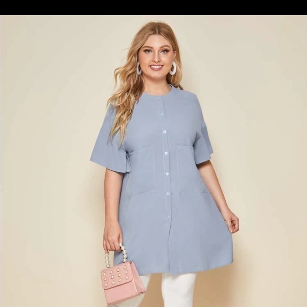 Tunic blouse blue